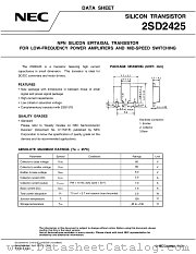 2SD2425 datasheet pdf NEC