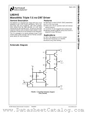 LM2445 datasheet pdf National Semiconductor