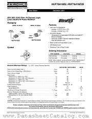 HUF76419D3ST datasheet pdf Fairchild Semiconductor