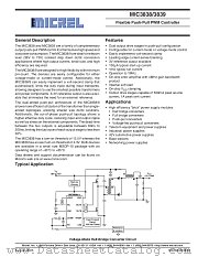 MIC3838 datasheet pdf Micrel Semiconductor