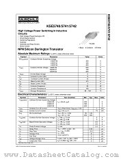 KSE5741TU datasheet pdf Fairchild Semiconductor