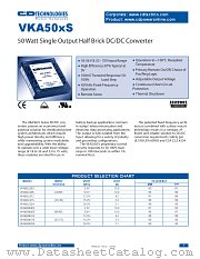 VKA50LS05-1 datasheet pdf C&D Technologies