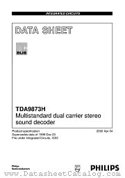 TDA9873H/V2 datasheet pdf Philips