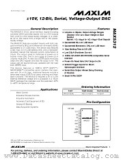 MAX5312 datasheet pdf MAXIM - Dallas Semiconductor