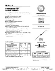 MUR210 datasheet pdf ON Semiconductor