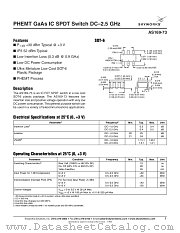 AS169-73 datasheet pdf Skyworks Solutions