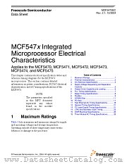 MCF5470 datasheet pdf Freescale (Motorola)