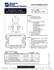 APTGF50DDA60T3 datasheet pdf Advanced Power Technology