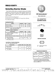 RB521 datasheet pdf ON Semiconductor