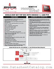 BCM7110 datasheet pdf Broadcom