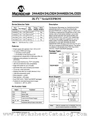 24LC024-I/SN datasheet pdf Microchip