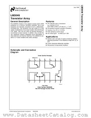 LM3046 MWC datasheet pdf National Semiconductor