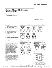 HSMS-281E datasheet pdf Agilent (Hewlett-Packard)