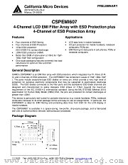 CSPEMI607 datasheet pdf California Micro Devices Corp