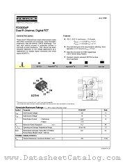 FDG6304P_NL datasheet pdf Fairchild Semiconductor