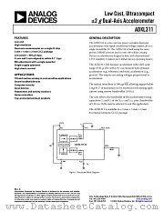 ADXL311EB datasheet pdf Analog Devices