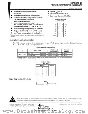 SN74HC10DBR datasheet pdf Texas Instruments