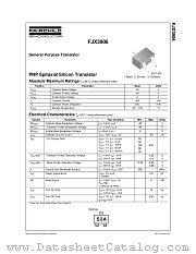 FJX3906TF datasheet pdf Fairchild Semiconductor