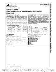 LM8300HVA9 datasheet pdf National Semiconductor