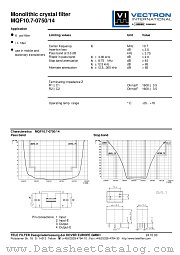 MQF10.7-0750/14 datasheet pdf Vectron