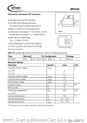 BFP 640F datasheet pdf Infineon