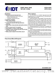 IDT6116LA120TDB datasheet pdf IDT