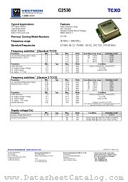 C2530 datasheet pdf Vectron