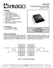 ACA1205 datasheet pdf Anadigics Inc
