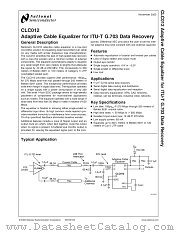 CLC012AJE-TR13 datasheet pdf National Semiconductor