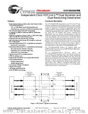 CYV15G0204TRB-BGC datasheet pdf Cypress