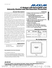 MAX6964 datasheet pdf MAXIM - Dallas Semiconductor
