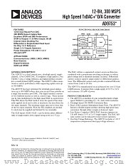 AD9753AST datasheet pdf Analog Devices