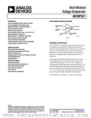 ADCMP567BCP datasheet pdf Analog Devices