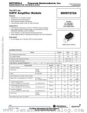 MHW7272A datasheet pdf Freescale (Motorola)