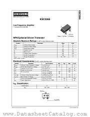 KSC3265YMTF datasheet pdf Fairchild Semiconductor