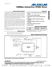 MAX3905 datasheet pdf MAXIM - Dallas Semiconductor