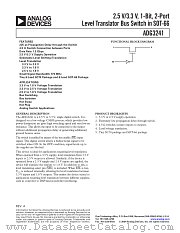 ADG3241BKS-500RL7 datasheet pdf Analog Devices