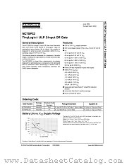 NC7SP32P5X datasheet pdf Fairchild Semiconductor