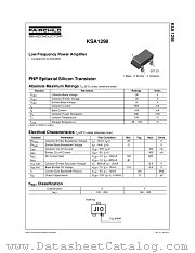 KSA1298YMTF_NL datasheet pdf Fairchild Semiconductor