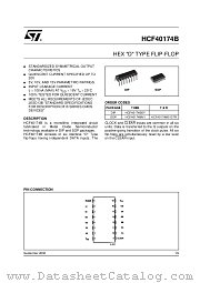 HCF40174 datasheet pdf ST Microelectronics