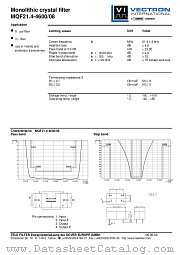 MQF21.4-4600/08 datasheet pdf Vectron