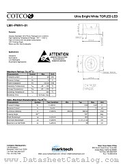 LM1-PWH1-01 datasheet pdf Marktech Optoelectronics