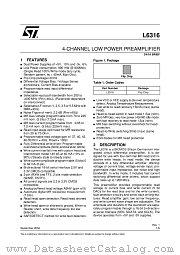 L6316 datasheet pdf ST Microelectronics