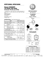 NTB75N06LT4 datasheet pdf ON Semiconductor