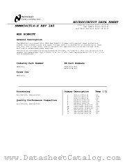 MM54C914J/883 datasheet pdf National Semiconductor