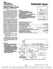 CD4045BPW datasheet pdf Texas Instruments