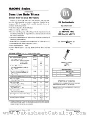 MAC997A6RL1 datasheet pdf ON Semiconductor