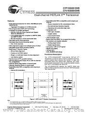 CYP15G0201DXB-BBC datasheet pdf Cypress
