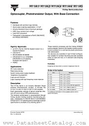 H11A1-X009 datasheet pdf Vishay