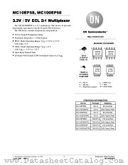 MC10EP58 datasheet pdf ON Semiconductor
